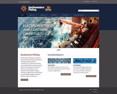 Southwestern-Plating Homepage 1440px