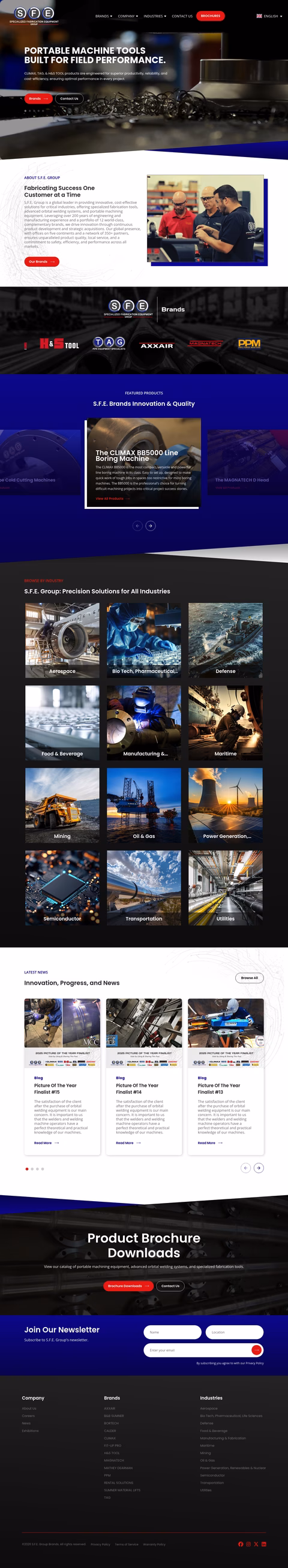 Specialized-Fabrication-Equipment-Group Homepage 1440px