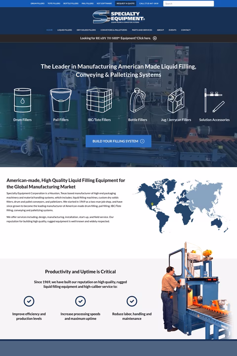 Specialty-Equipment Homepage 1440px