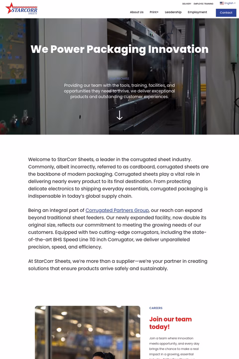 Starcorr-Sheets Homepage 1440px