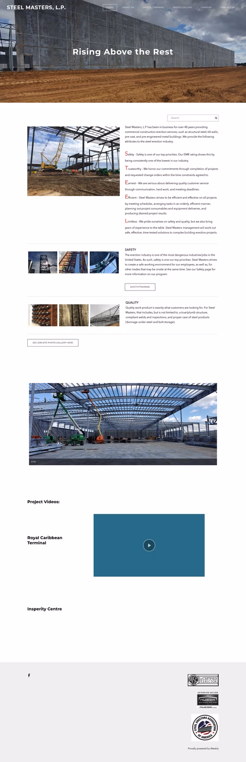 Steel-Masters Homepage 1440px