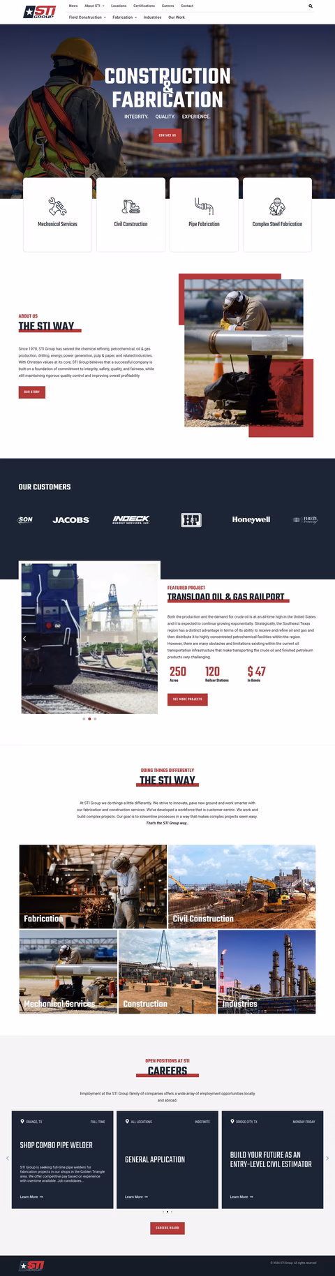 Sti-Group Homepage 1440px