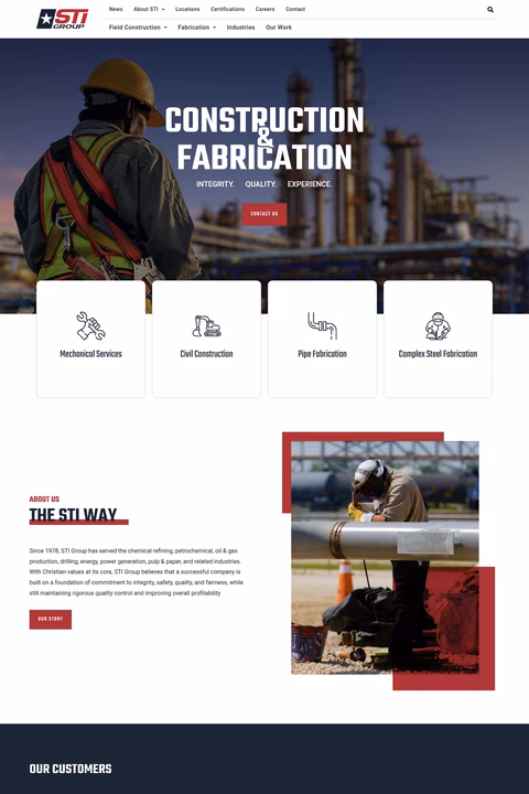Sti-Group Homepage 1440px
