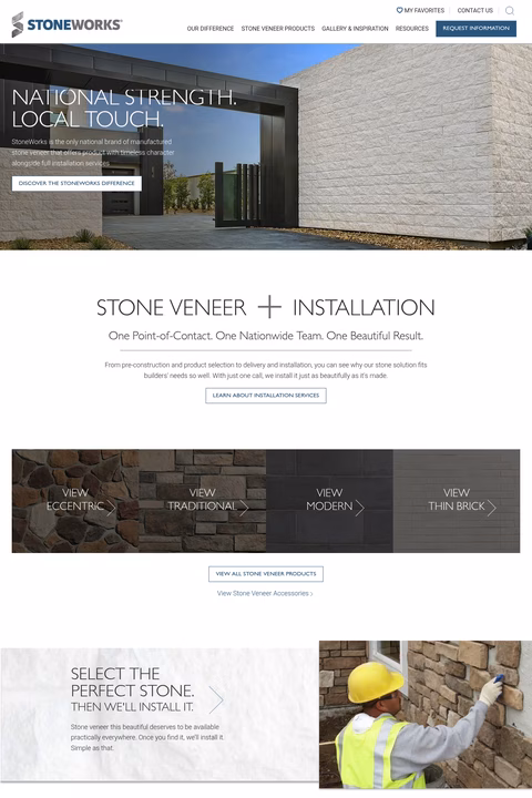 Stoneworks Homepage 1440px