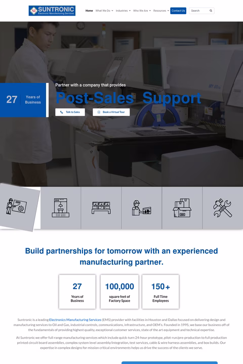 Suntronic-Electronic-Manufacturing-Services Homepage 1440px