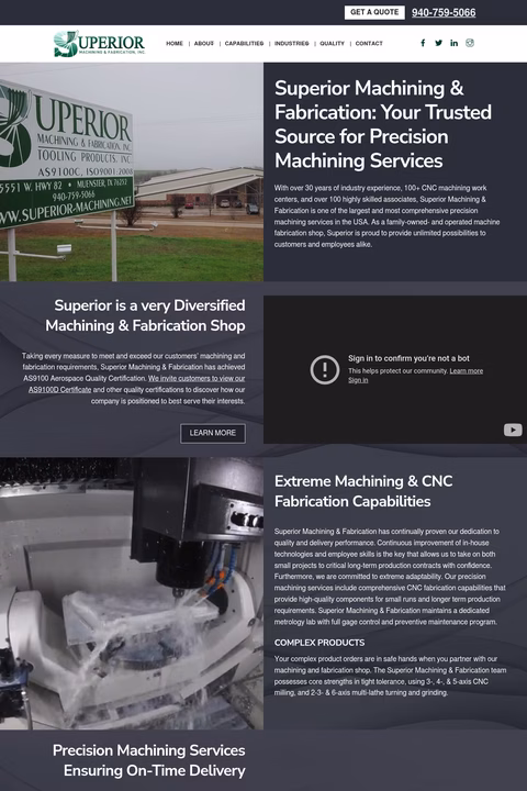 Superior-Machining-Fabrication Homepage 1440px