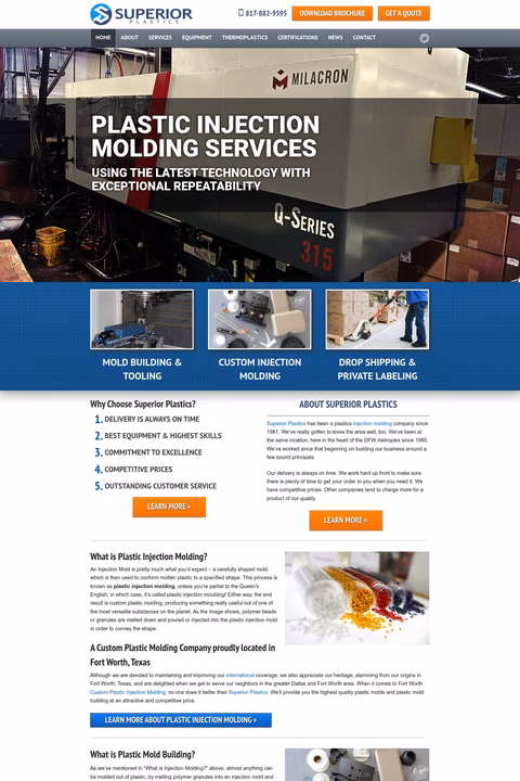 Superior-Plastics Homepage 1440px