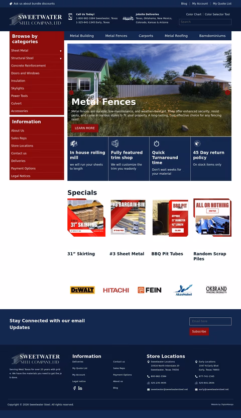 Sweetwater-Steel-Company Homepage 1440px