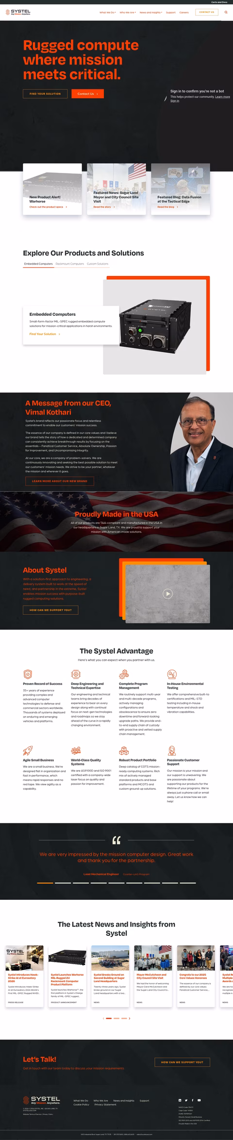 Systel Homepage 1440px
