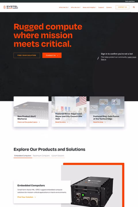 Systel Homepage 1440px