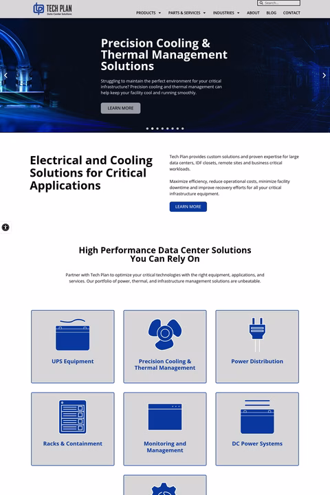 Tech-Plan Homepage 1440px