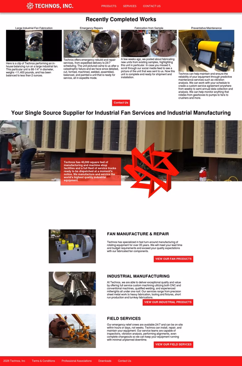 Technos-Fans Homepage 1440px