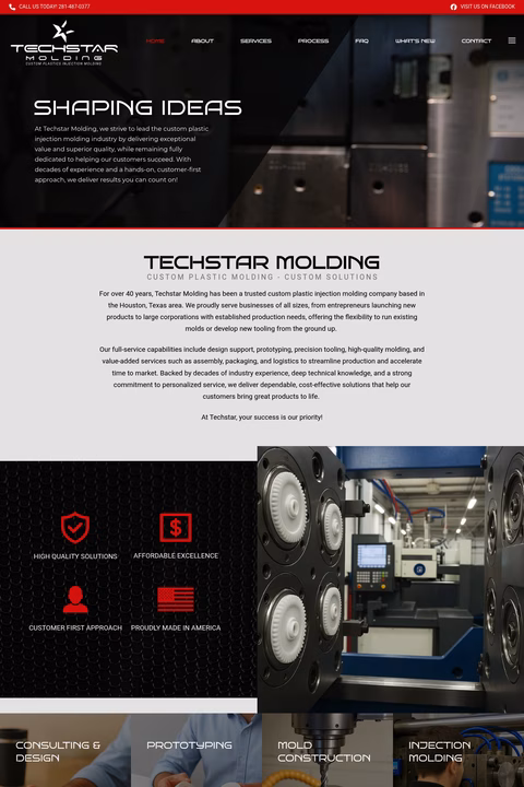 Techstar-Molding Homepage 1440px