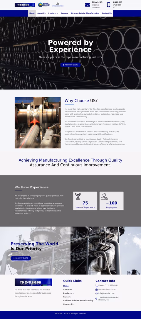 Tex-Tube Homepage 1440px