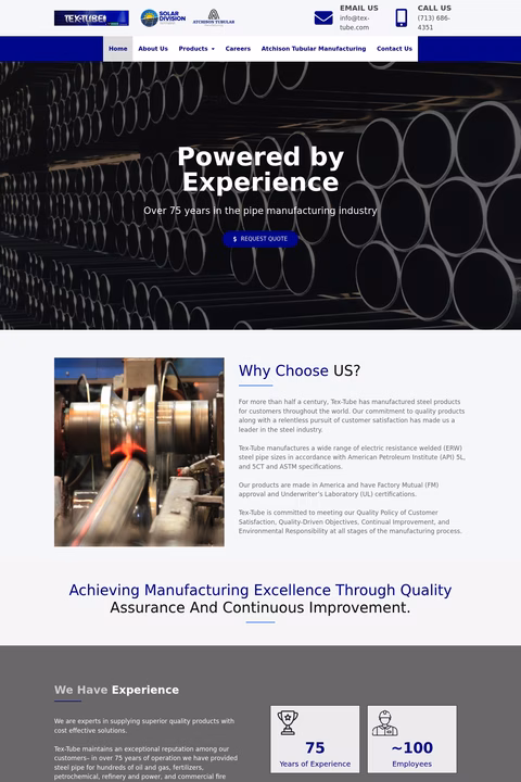 Tex-Tube Homepage 1440px