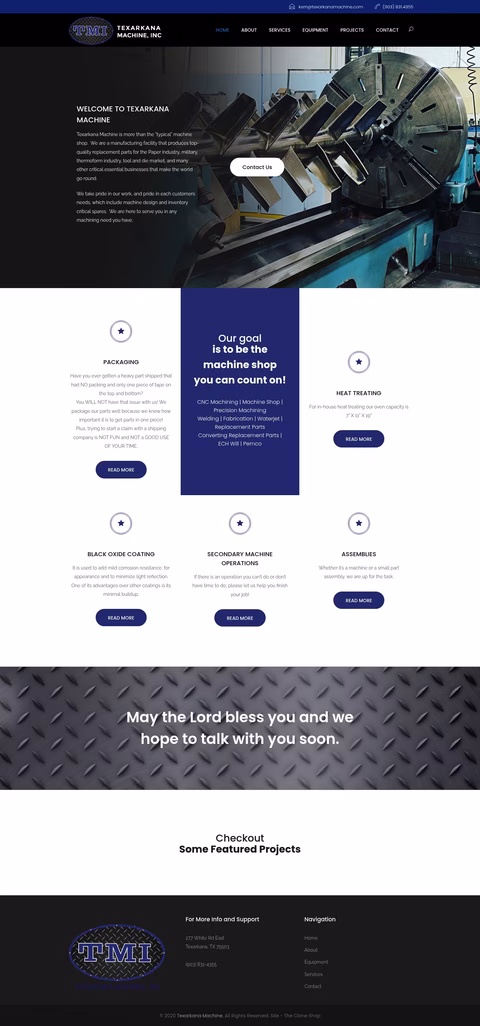 Texarkana-Machine Homepage 1440px