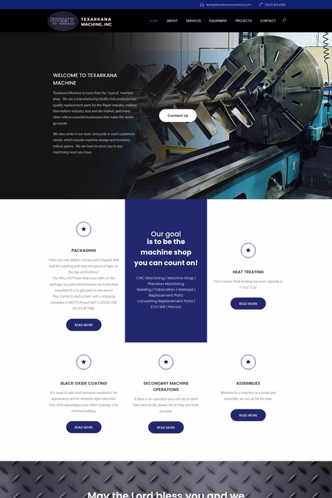 Texarkana-Machine Homepage 1440px