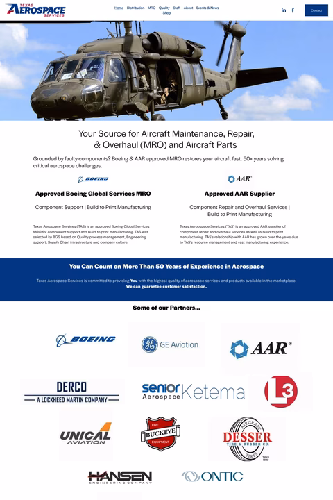 Texas-Aerospace-Services Homepage 1440px