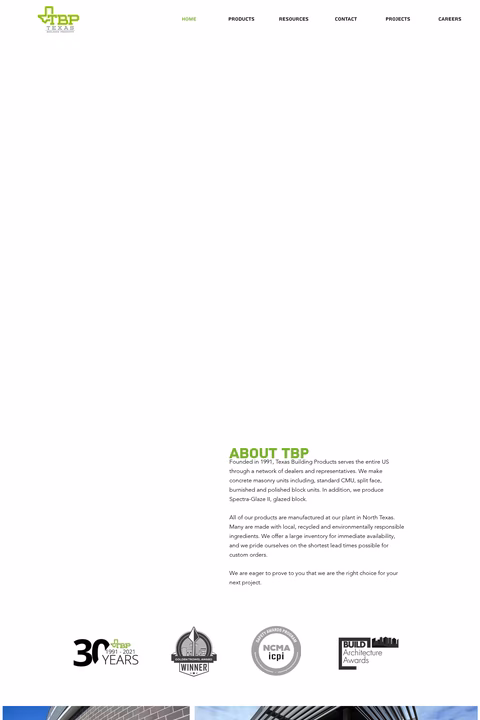 Texas-Building-Products Homepage 1440px
