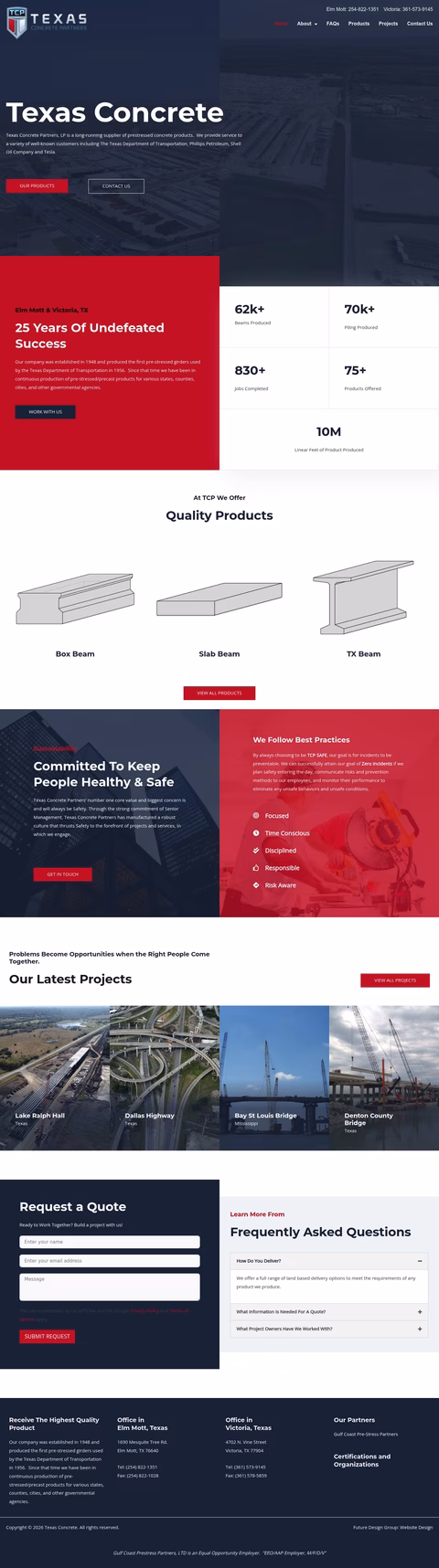 Texas-Concrete-Partners Homepage 1440px