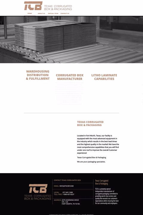 Texas-Corrugated-Box-Packaging Homepage 1440px