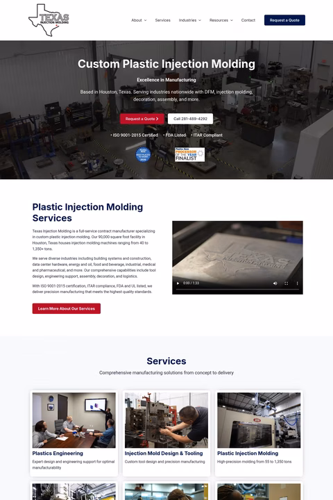 Texas-Injection-Molding Homepage 1440px