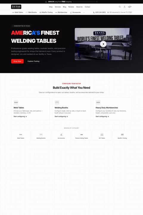 Texas-Metal-Works Homepage 1440px