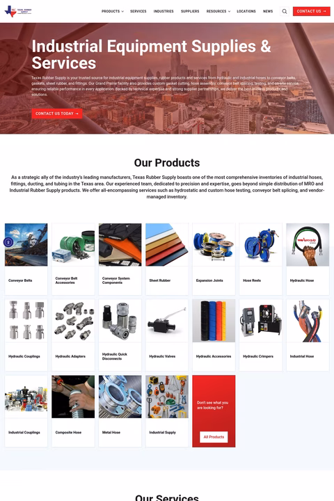 Texas-Rubber-Supply Homepage 1440px