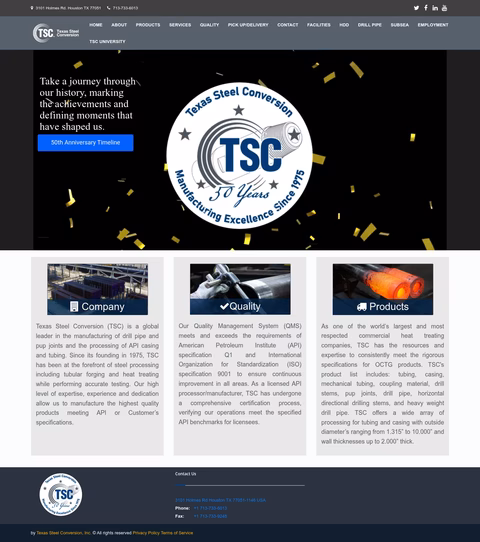 Texas-Steel-Conversion Homepage 1440px