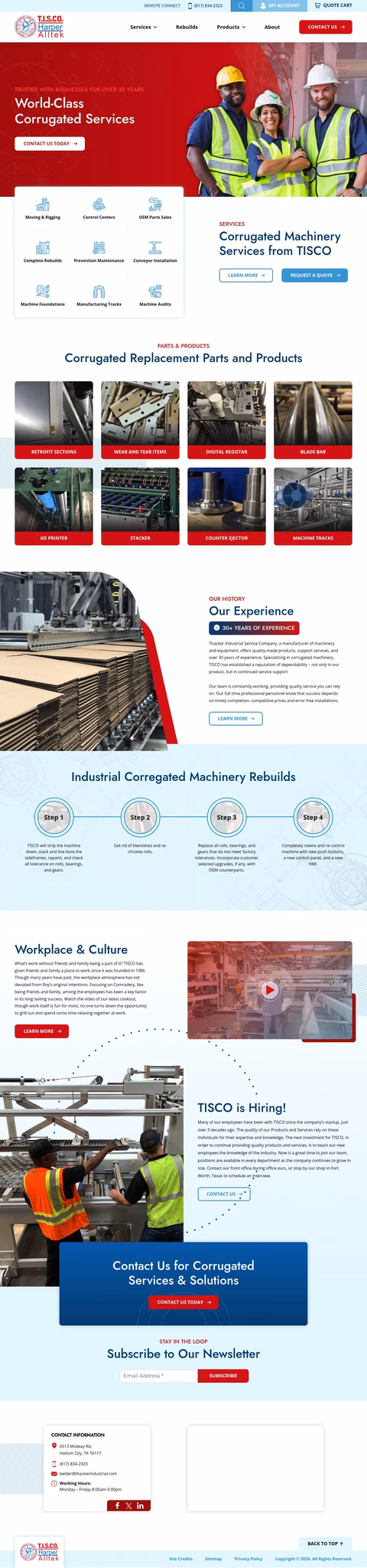 Thacker-Industrial-Service Homepage 1440px