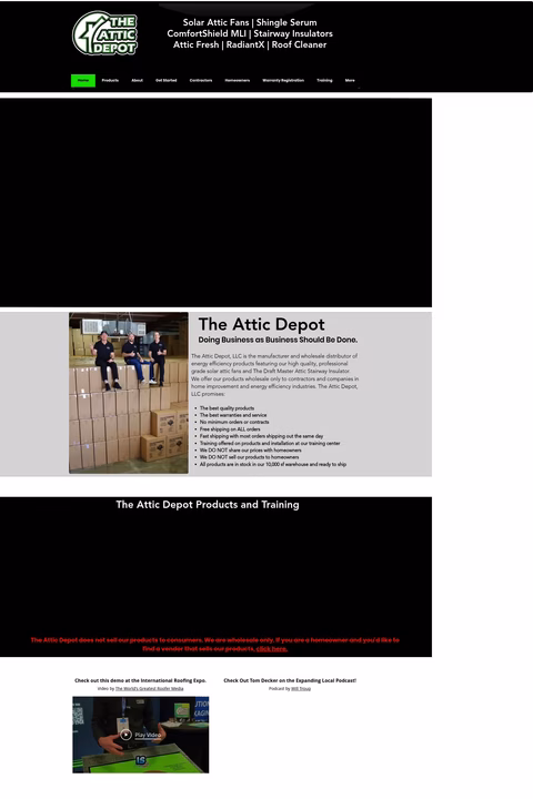 The-Attic-Depot Homepage 1440px