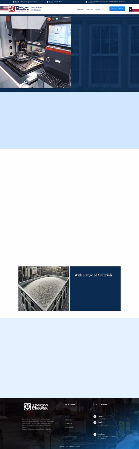 Thermo-Plastics-Corporation Homepage 1440px