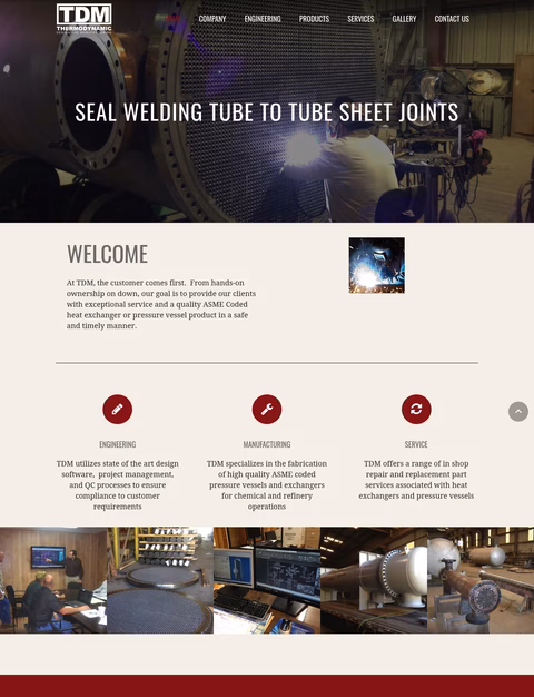 Thermodynamic-Design-Manufacturing Homepage 1440px
