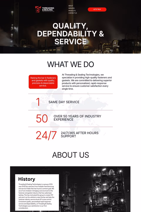 Threading-Sealing-Technologies Homepage 1440px