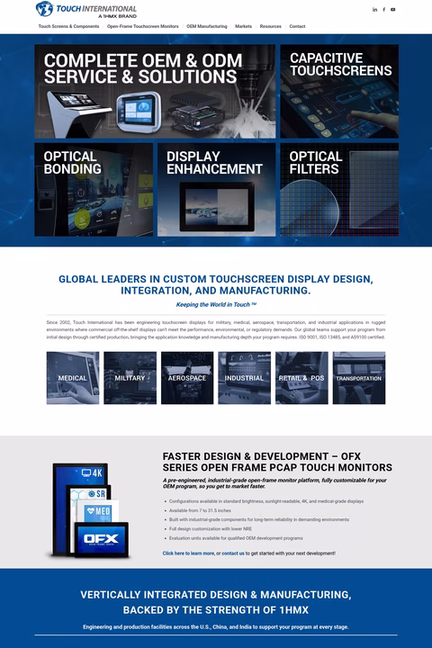 Touch-International Homepage 1440px