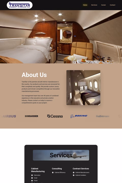 Transtar-Aircraft-Interiors Homepage 1440px