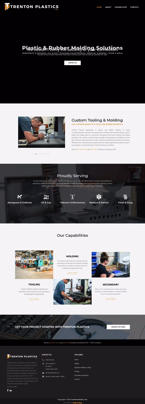 Trenton-Plastics Homepage 1440px
