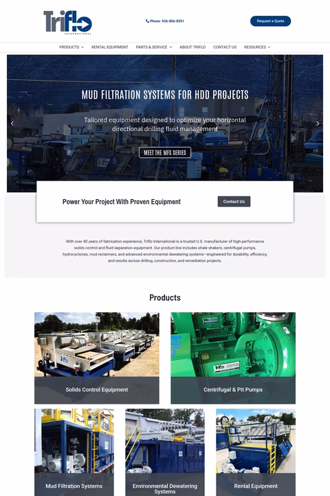 Tri-Flo-International Homepage 1440px