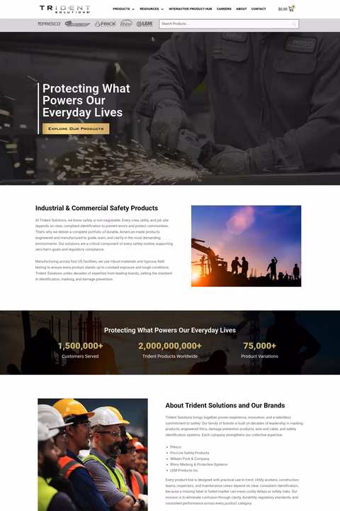 Trident-Solutions Homepage 1440px