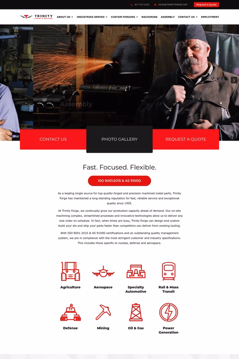 Trinity-Forge-Machine Homepage 1440px