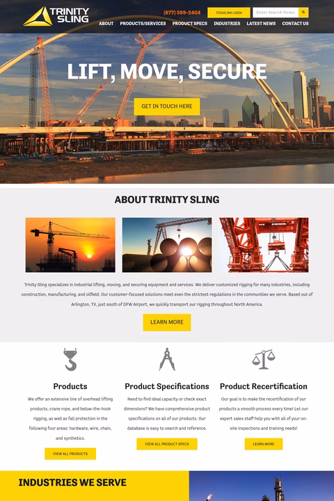 Trinity-Sling Homepage 1440px