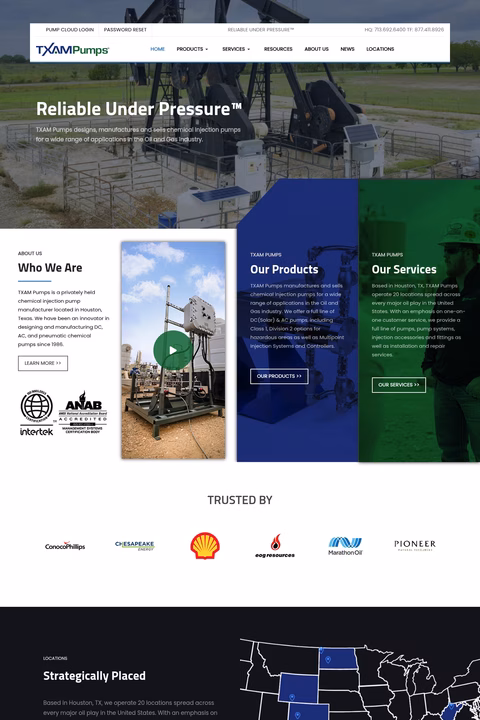 Txam-Pumps Homepage 1440px