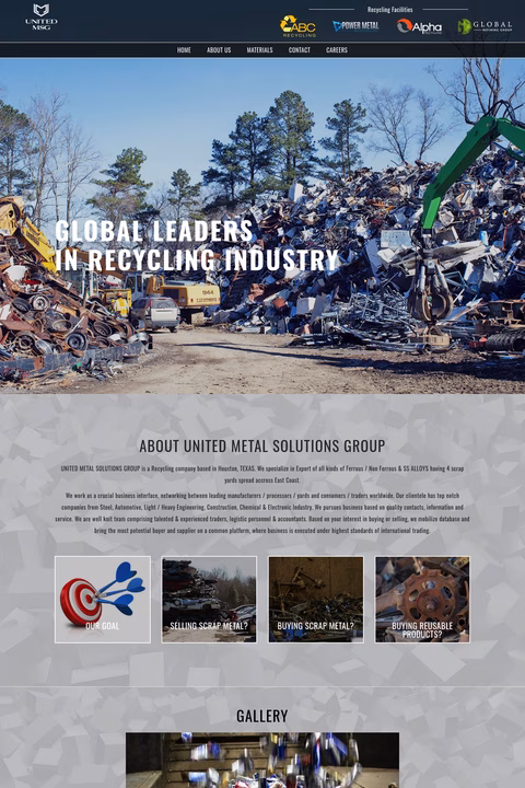 United-Metal-Solutions-Group Homepage 1440px