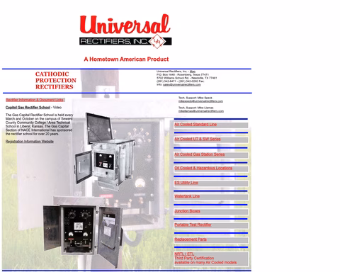 Universal-Rectifiers Homepage 1440px