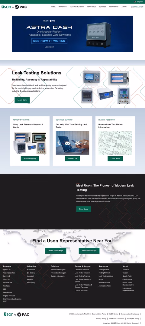 Uson Homepage 1440px