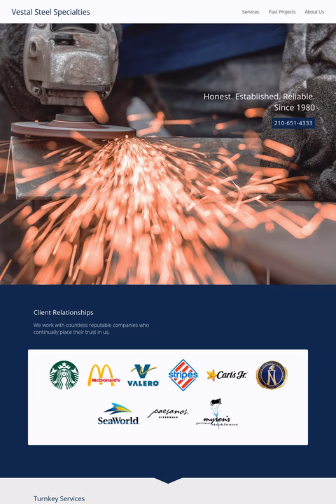 Vestal-Steel Homepage 1440px