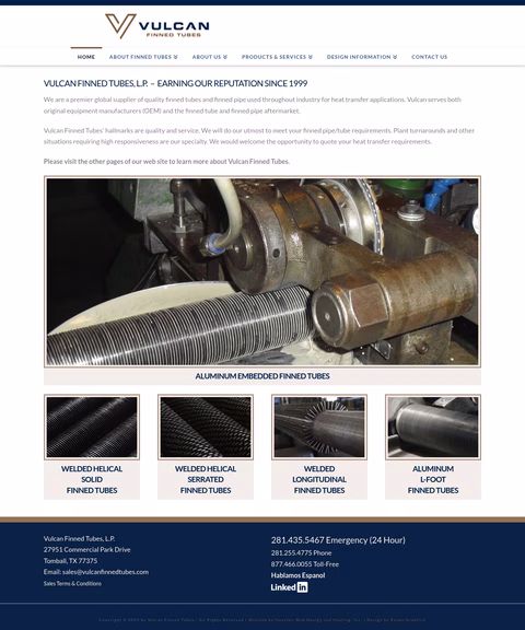 Vulcan-Finned-Tubes Homepage 1440px