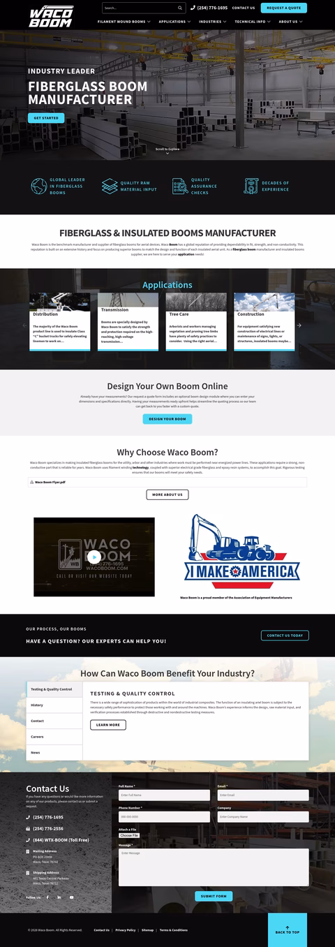 Waco-Boom Homepage 1440px