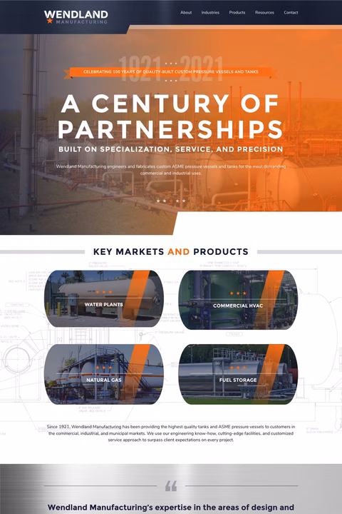 Wendland-Manufacturing Homepage 1440px