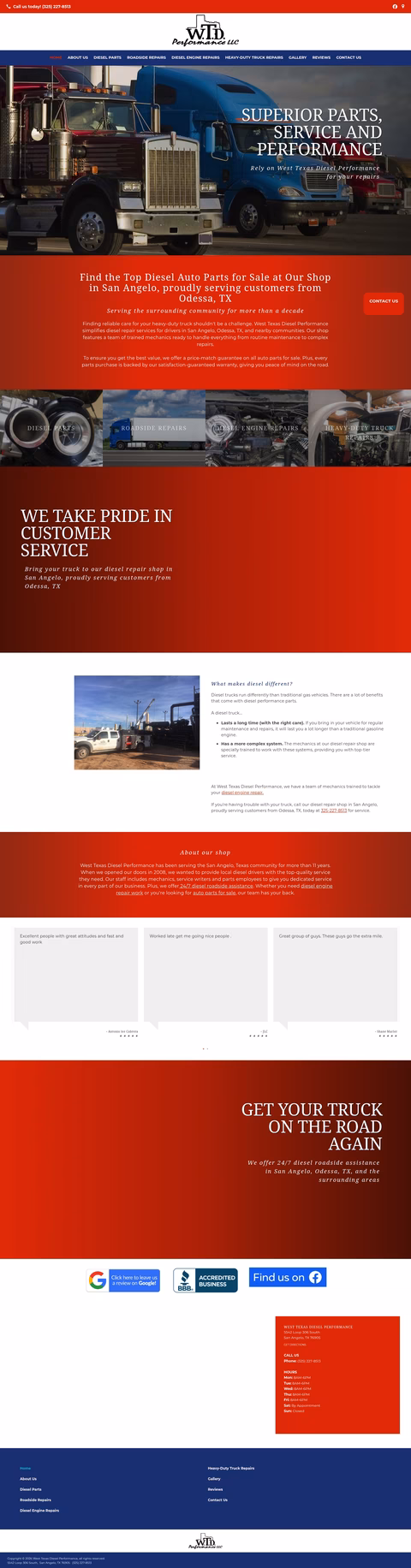 West-Texas-Diesel-Performance Homepage 1440px